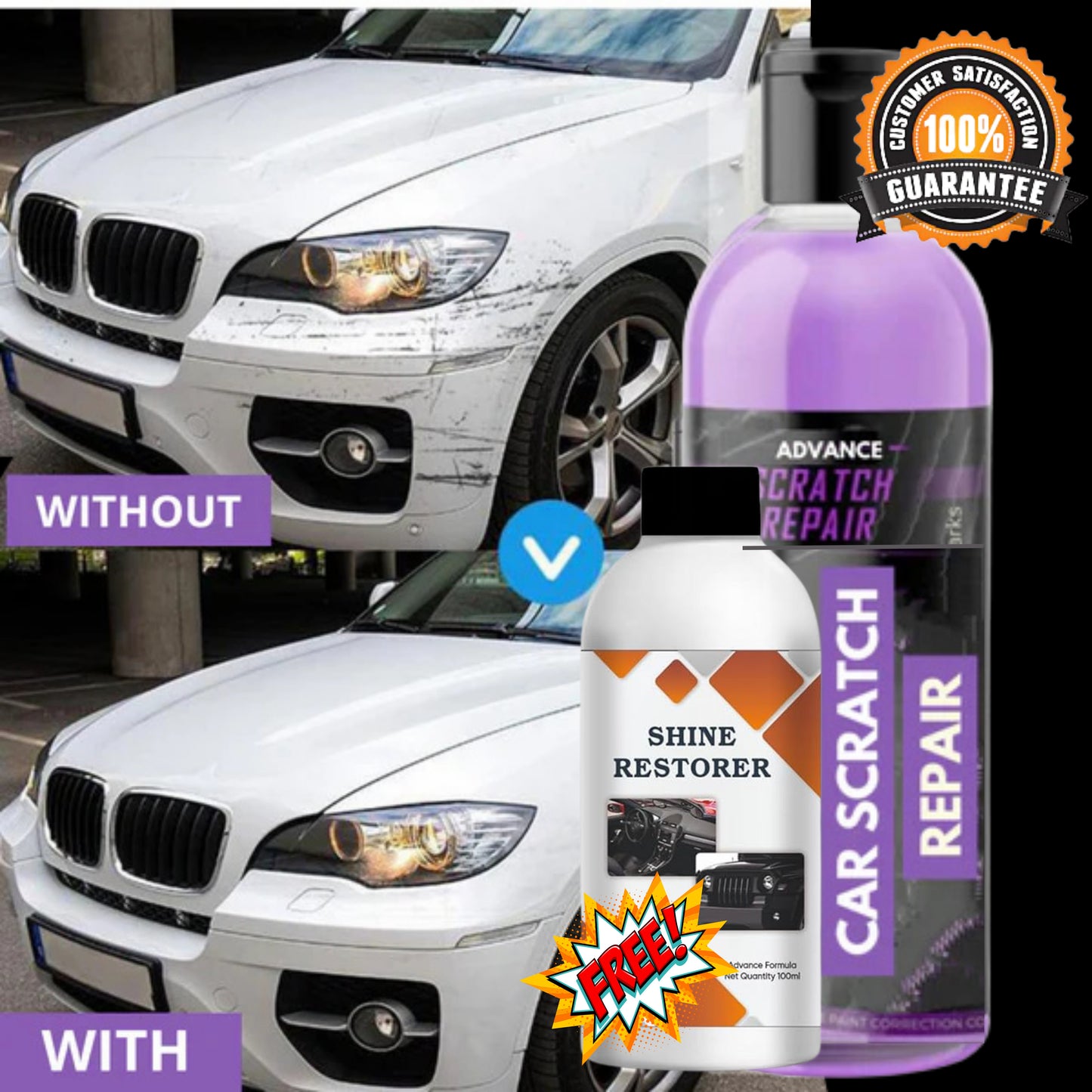 ✨ Instant Car Scratch Remover – Quick Fix for Paint Scratches | Fast Delivery Across India